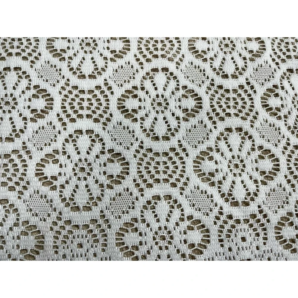 2 VTG Lace Curtain Valance White 58 X 15